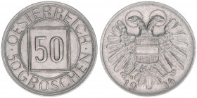 50 Groschen, 1934
Kupfer-Nickel. Wien
5,41g
ANK 15
vz