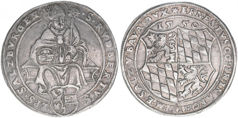 Ernst von Bayern 1540-1554
Erzbistum Salzburg. Guldiner, 1550. Salzburg
28,65g
Z...