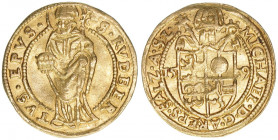 Michael von Kuenburg 1554-1560
Erzbistum Salzburg. Dukat, 1559. Salzburg
3,49g
Zöttl 457, Probszt 417
ss/vz