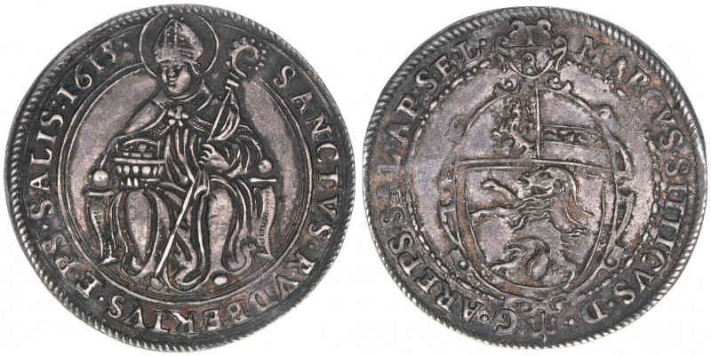 Markus Sittikus 1612-1619
Erzbistum Salzburg. 1/8 Taler, 1615. selten!äußerst se...