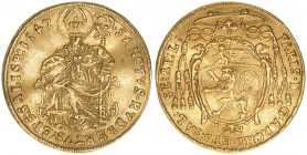 Paris Graf Lodron 1619-1653
Erzbistum Salzburg. 2 Dukaten, 1647. sehr selten
Salzburg
6,90g
Zöttl 1318, Probszt 1095
ss+