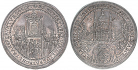 Paris Graf Lodron 1619-1653
Erzbistum Salzburg. 1/2 Domweihtaler, 1628. Variante geflügeltes Engelsköpfchen in der Legende
Salzburg
14,42g
Zöttl 1438,...