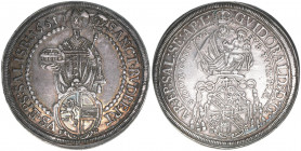 Guiodobald Graf Thun-Hohenstein 1654-1668
Erzbistum Salzburg. Taler, 1661. Salzburg
28,75g
Zöttl 1799, Probszt 1478
vz