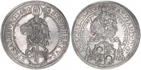 Max Gandolph Graf Kuenburg 1668-1687
Erzbistum Salzburg. Taler, 1680. Salzburg
28,59g
Zöttl 2001, Probszt 1661
vz-