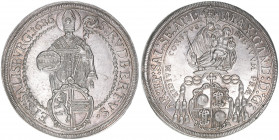 Max Gandolph Graf Kuenburg 1668-1687
Erzbistum Salzburg. Taler, 1686. Salzburg
28,59g
Zöttl 2003, Probszt 1663
vz/stfr
