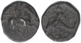 Tarent - Taras
Griechen. Didrachme, 332-302 BC. 21mm
8,03g
HN Italy 937
ss