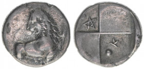 Thrakien Chersonesus
Griechen. Hemidrachme, 480-350 BC. Löwe mit Haupt nach links gewandt
2,28g
ss+