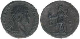 Hadrianus 117-138
Römisches Reich - Kaiserzeit. Sesterz. S-C
Rom
21,22g
Kampmann 32.244
ss/vz