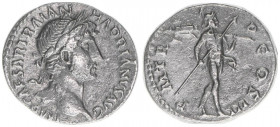 Hadrianus 117-138
Römisches Reich - Kaiserzeit. Denar. P M TR P COS III
Rom
3,19g
Kampmann 32.90
ss+