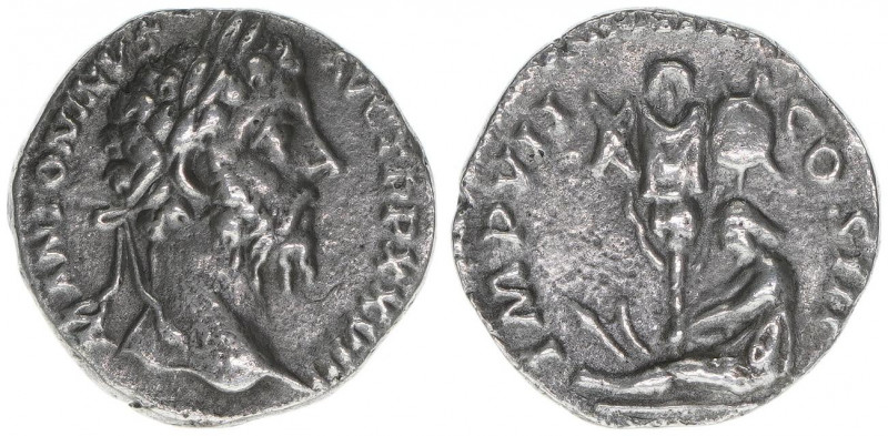 Marcus Aurelius 161-180
Römisches Reich - Kaiserzeit. Denar. IMP VII COS III
Rom...