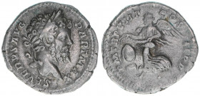 Septimius Severus 193-211
Römisches Reich - Kaiserzeit. Denar. P M TR P VIII COS II P P
Rom
2,91g
Kampmann 49.135
ss+