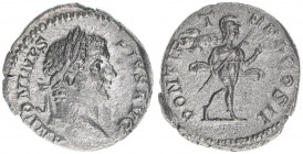 Caracalla 198-217
Römisches Reich - Kaiserzeit. Denar. PONTIF TR P X COS II
Rom
3,53g
Kampmann 51.104
ss+
