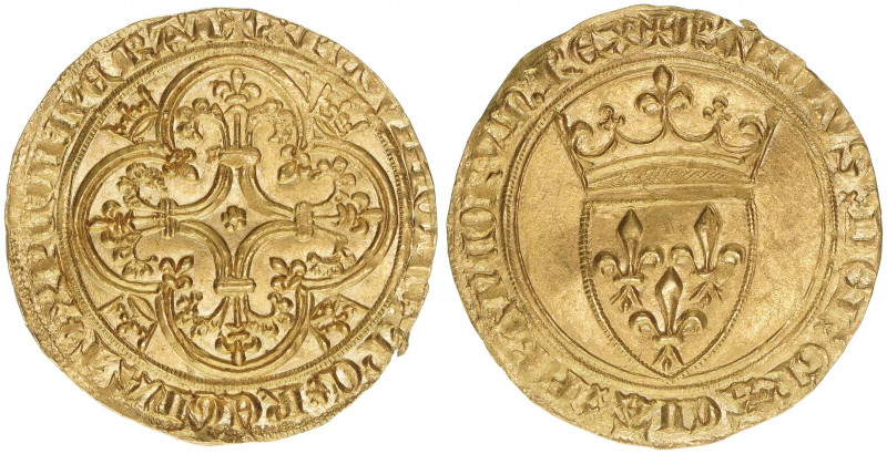 Karl VI. 1380-1422
Frankreich. Ecu dór, ohne Jahr. Prachtexemplar!
Gold
3,96g
Fb...