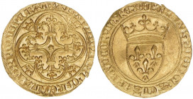 Karl VI. 1380-1422
Frankreich. Ecu dór, ohne Jahr. Prachtexemplar!
Gold
3,96g
Fb.291
stfr