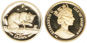 Crown, 1999
Isle of Man. 999. Gold
1,24g
PP