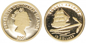 10 Dollars, 2007
Pitcairn Islands. 999. Gold
1,24g
PP