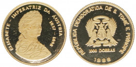 1000 Dobras, 1998
San Tome&Principe. 999. Gold
1,24g
PP