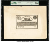 Australia The Colonial Bank of Australasia 1 Pound 30.6.1872 Pick Unlisted Front Proof PMG Gem Uncirculated 65 EPQ. Selvage included. 

HID09801242017...