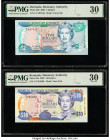 Bermuda Monetary Authority 2; 10 Dollars 7.5.2007 Pick 50b; 52b Two Examples PMG Very Fine 30 (2). 

HID09801242017

© 2022 Heritage Auctions | All Ri...