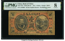 China Bank of China, Shantung 1 Dollar 1913 Pick 30e S/M#C294-42 PMG Very Good 8. 

HID09801242017

© 2022 Heritage Auctions | All Rights Reserved
