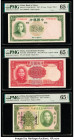China Bank of China 10; 500 Yuan 1937; 1944 Pick 81; 264 Two Examples PMG Gem Uncirculated 65 EPQ (2); China Kwangtung Provincial Bank 5 Dollars 1931 ...