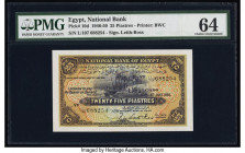 Egypt National Bank of Egypt 25 Piastres 6.7.1950 Pick 10d PMG Choice Uncirculated 64. 

HID09801242017

© 2022 Heritage Auctions | All Rights Reserve...