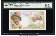 French Equatorial Africa Caisse Centrale de la France d'Outre-Mer 50 Francs ND (1947) Pick 23 PMG Choice Uncirculated 64. 

HID09801242017

© 2022 Her...