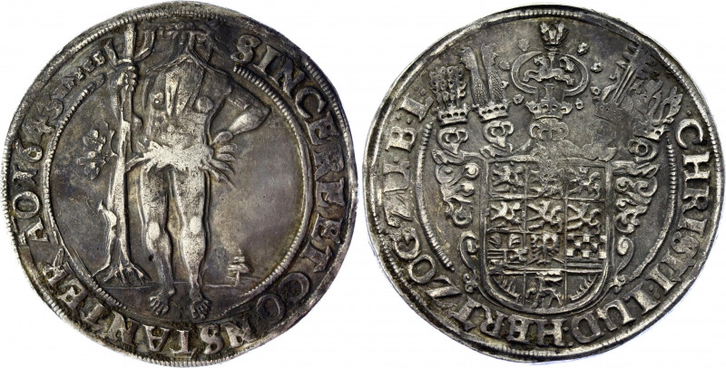 German States Brunswick-Lüneburg-Calenberg 1 Taler 1643 
Dav. 6516; Silver; Chr...