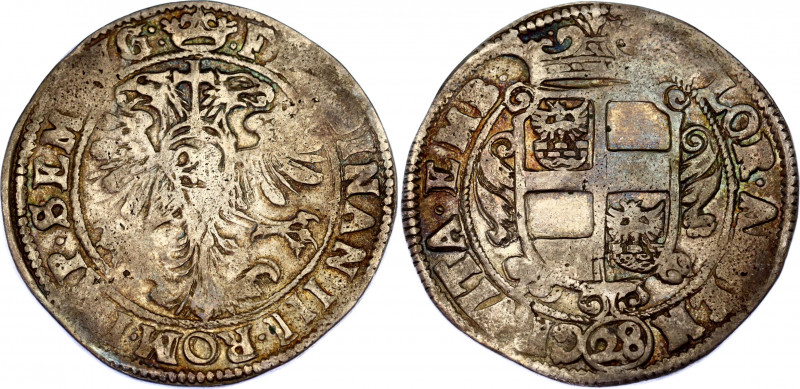 German States Emden 28 Stuber 1637 - 1653 (ND)
KM# 16, N# 113022; Silver; Ferdi...