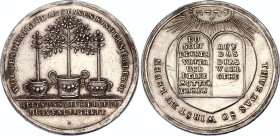 German States Hamburg Silver Baptist Medal "Kinderliebe" 18th Century (ND)
Silver 10.66 g., 33.80 mm; Obv: Three little trees in flower pots / Rev: C...
