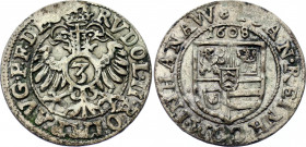German States Hanau-Lichtenberg 3 Kreuzer 1608
KM# 4; Silver; Johann Reinhard I; VF.