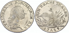 German States Prussia 1 Taler 1765 A
KM# 306; Olding# 69d; Dav. 2586; N# 89497; Silver; Friedrich II; Mint: Berlin; XF-.