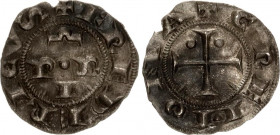 Italian States Lombardy, Cremona AR Mezzo Grosso 1150 - 1330 (ND)
MIR 288; Biaggi 674; Silver 0.63 g.; Frederick II; Obv: + FREDERICVS around Ω / P P...