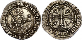 Italian States Naples & Sicily Gigliato 1309 - 1343 ( ND )
MIR-28; Silver 3.95 g.; Robert d'Anjou; AUNC- UNC.