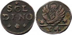 Italian States Venice 4 Tornesi 1610 (ND)
KM# 1; N# 165795; Copper; VF+.