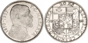 Czechoslovakia 20 Korun 1937
KM# 18, N# 12630; Silver; Death of President Masaryk; UNC with minor hairlines.