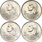 Czechoslovakia 4 x 20 Korun 1972
KM# 76, N# 12631; Silver; Centennial - Death of Andrej Sladkovic; UNC.