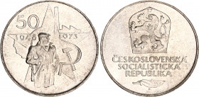 Czechoslovakia 50 Korun 1973
KM# 78, N# 12637; Silver; 25th Anniversary - Victory of Communist Party; UNC.