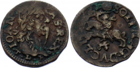 Lithuania 1 Solid 1666 TLB
KM# 50; Johann Casimir (1648-1668); F-VF.