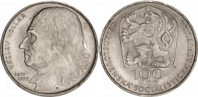 Czechoslovakia 100 Korun 1977
KM# 88, N# 16126; Silver; 300th Anniversary - Death of Václav Hollar; UNC.