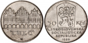Czechoslovakia 50 Korun 1986
KM# 124, N# 20195; Silver; City of Telč; UNC.