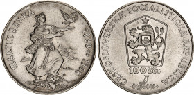 Czechoslovakia 100 Korun 1988
KM# 132, N# 20231; Silver; 100 Years - Birth of Martin Benka; UNC.