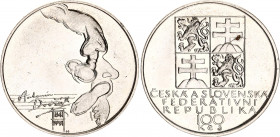 Czechoslovakia 100 Korun 1991
KM# 147, N# 20236; Silver; 150 Years - Birth of Antonín Dvořák; UNC.