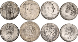 Czechoslovakia Lot of 4 Coins 1951 - 1987
Various Dates, Denominations & Motives; Silver; UNC.