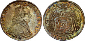 Austria Salzburg 20 Kreuzer 1801
KM# 460; N# 41640; Silver; Hieronymus von Colloredo; VF/XF, nice toning.