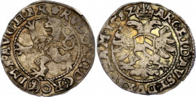 Bohemia 3 Kreuzer / Weissgroschen 1582
Silver; Rudolf II, House of Habsburg; Kuttenberg Mint; UNC, weak strike.
