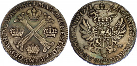 Austrian Netherlands 1/2 Kronentaler 1771
KM# 19; N# 27849; Silver; Maria Theresia; XF+.