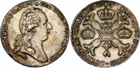 Austrian Netherlands 1 Kronentaler 1785
KM# 32; N# 46363; Silver; Joseph II; XF+.