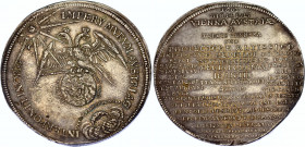 Austria Silver Medallic Taler "Liberation of Vienna from Turks" 1683
Montenuovo 919; Hirsch 21; Silver; by M. Mittermaier; Obv: Hapsburg eagle clutch...