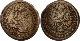 Austria 1 Kreuzer 1699
KM# 1229, N# 32962; Silver; Leopold I; Vienna Mint.; XF.